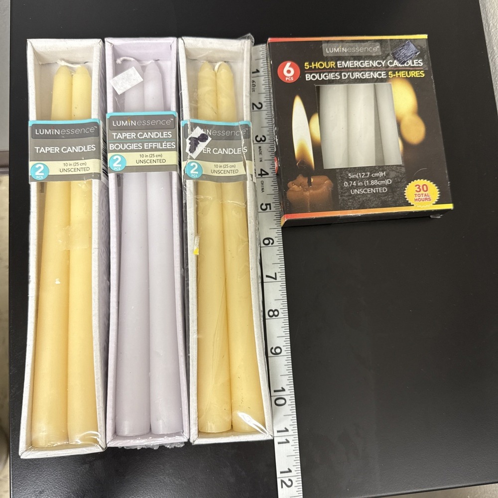 Vintage Set Of 10 taper candles Multicolor Size New Christmas decor holidays